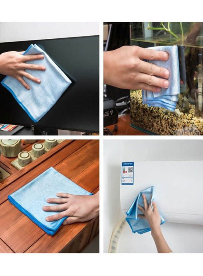 Microfiber Cleaning Dishcloth Blue 30x30cm