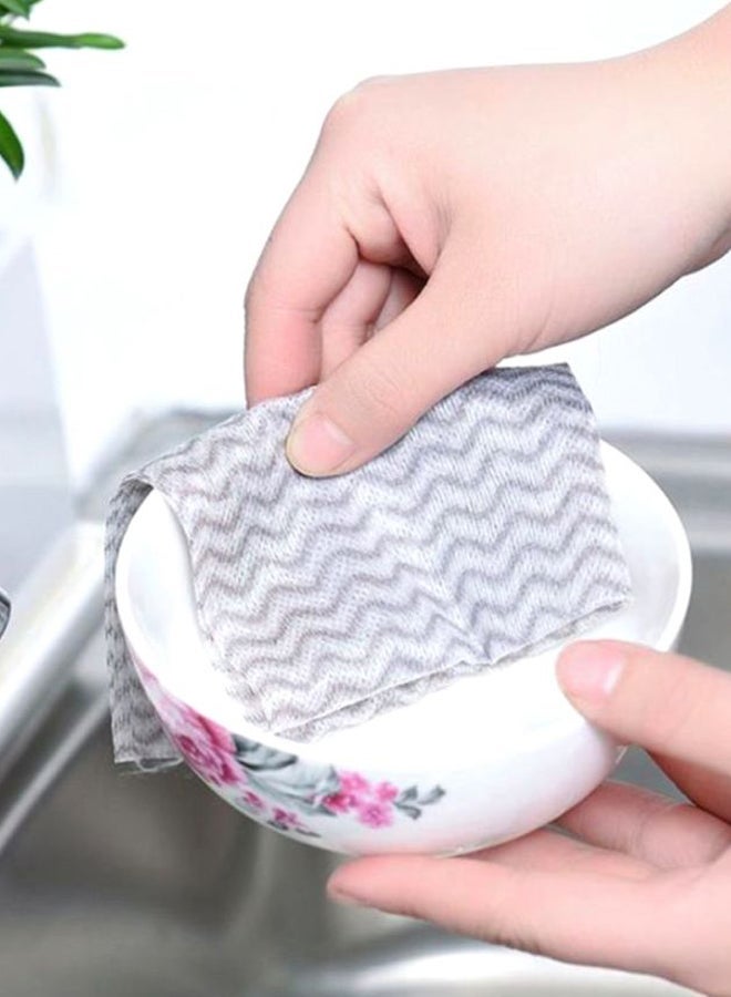 Disposable Kitchen Cleaning Cloth White/Grey