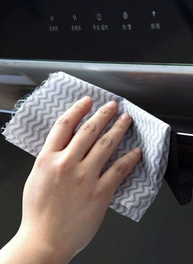 Disposable Kitchen Cleaning Cloth White/Grey