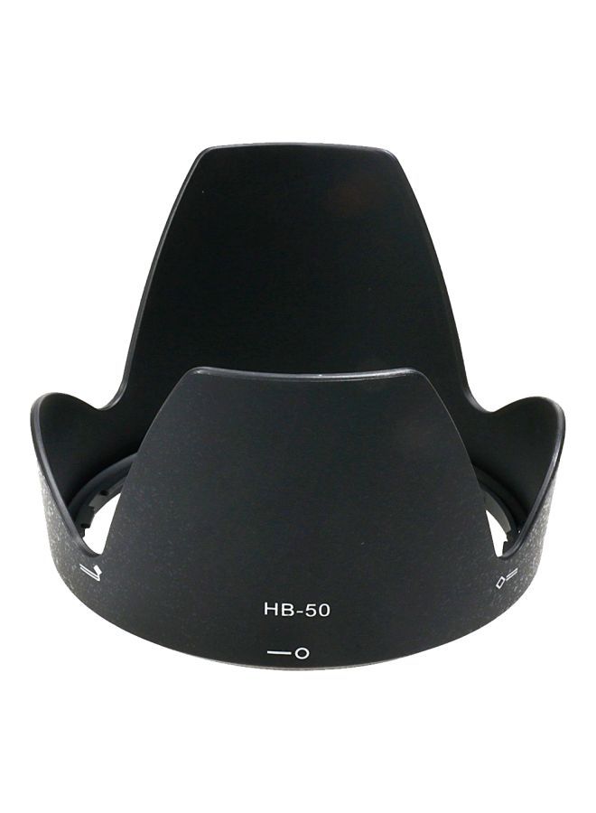 PVC HB-50 Lens Hood Shade For Nikon Camera Black