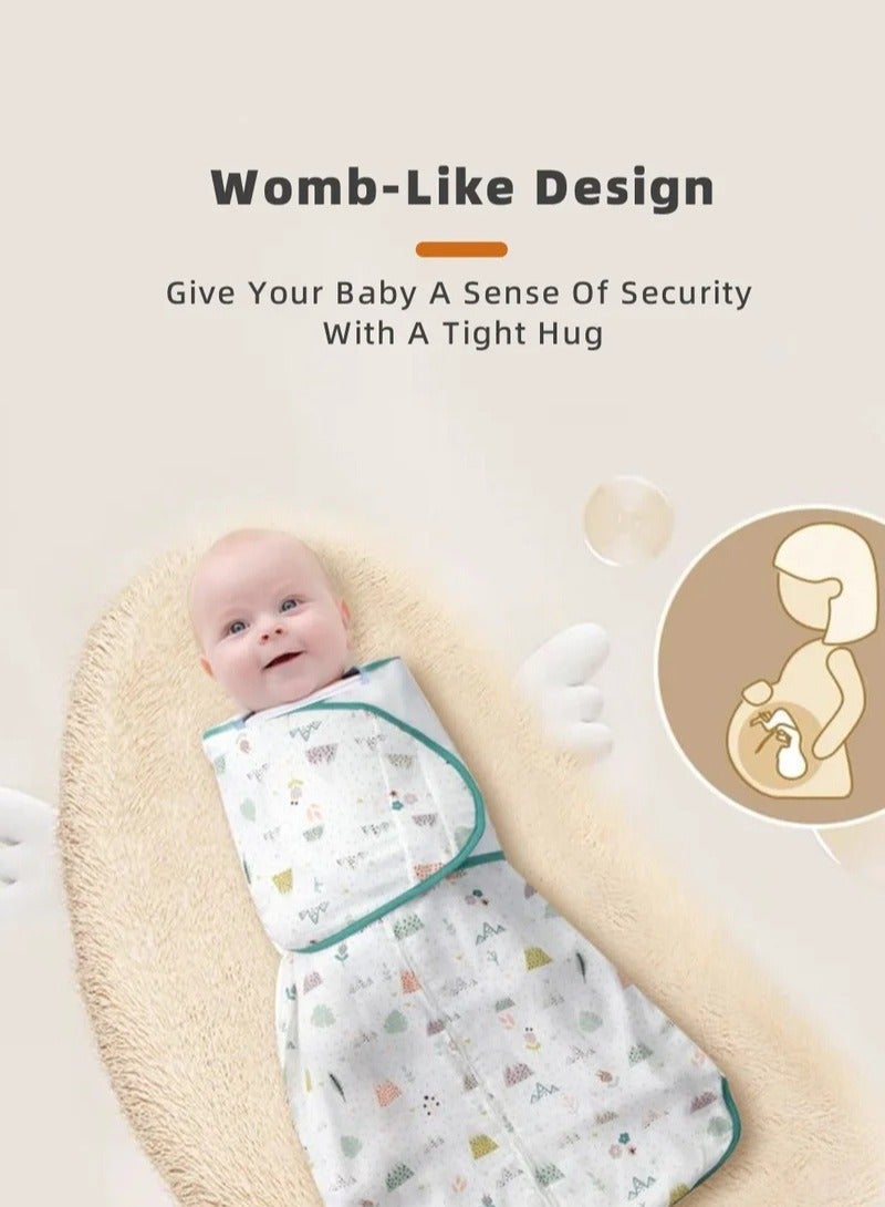 6 PCS Newborn Sleepsack Swaddle Blanket Baby Swaddling Wrap Infant Babies Sleeping Bag with Hat and Anti-grasping Gloves for Boy Girl Soft Cotton Sleep Sack