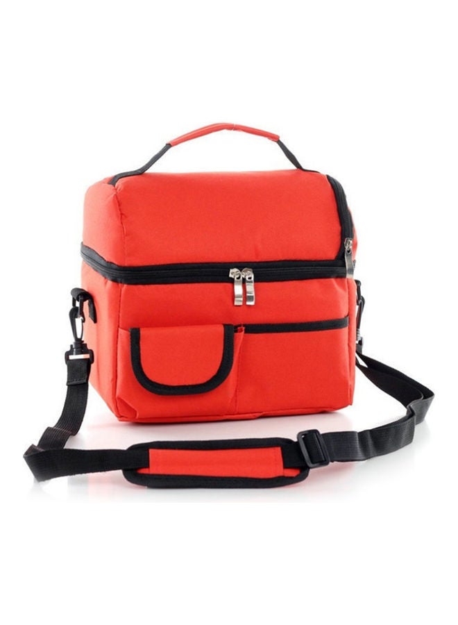 Insulated Lunch Bag Red 26x3x23cm