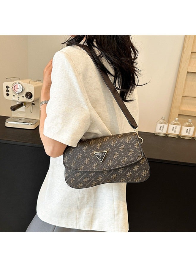 fashion printed triangle logo women's zipper shoulder bag handbag 28cm*16cm*5cm