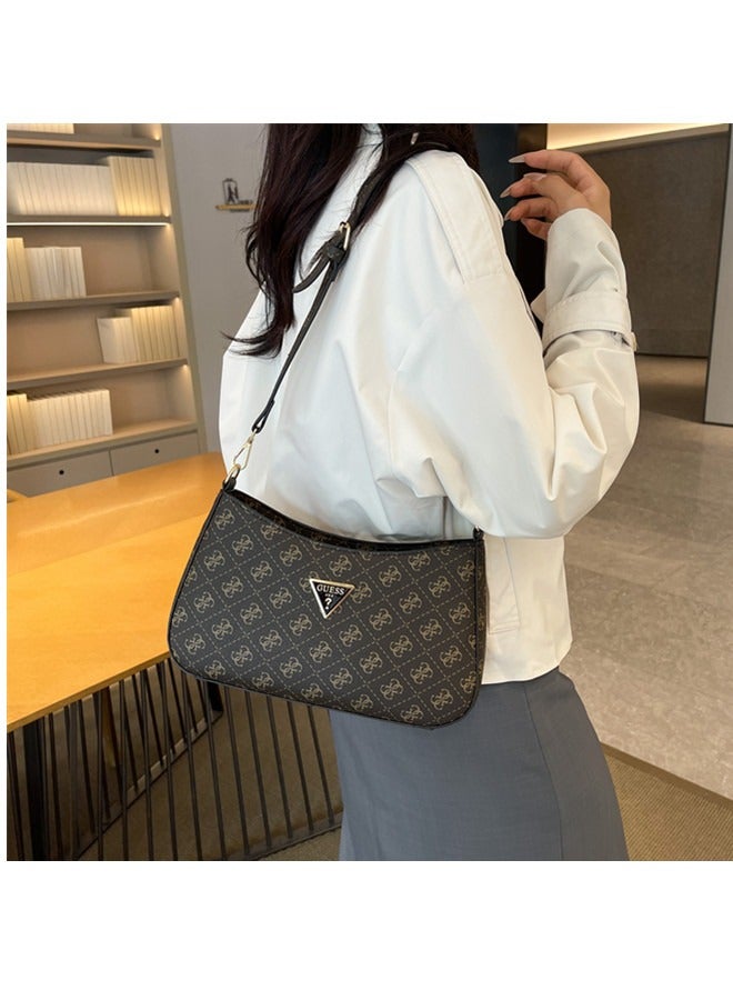 fashion printed triangle logo women's zipper shoulder bag handbag 28cm*16cm*5cm