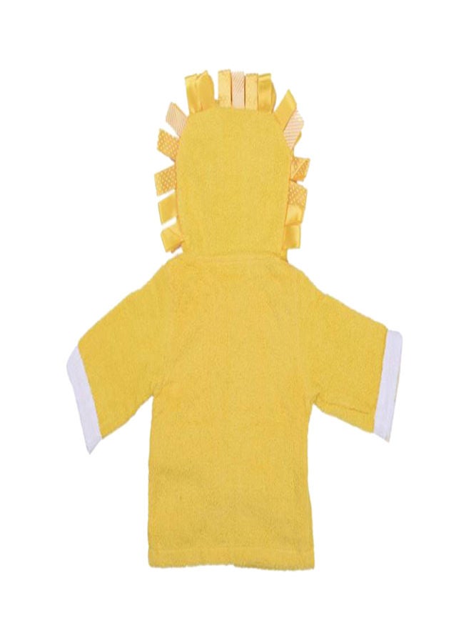 Lion Print Cotton Bathrobe