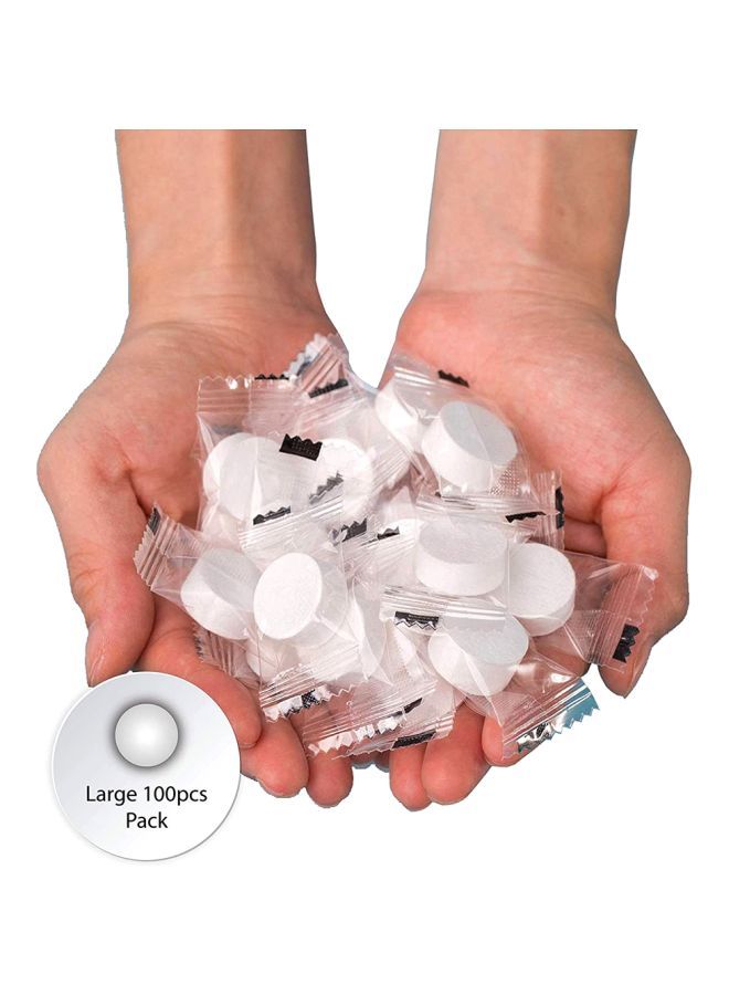 100-Piece Disposable Compressed Towel Tablets