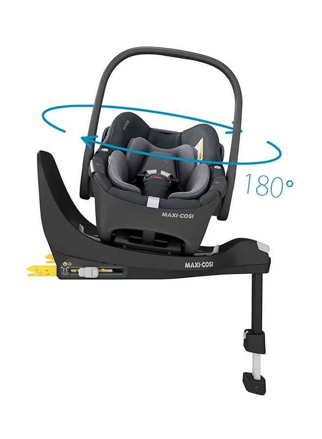 Pebble 360 i-Size, Infant Car Seat, G-Cell Side Impact Protection, 0 - 15 Months, Essential Graphite, 2 Year Warranty