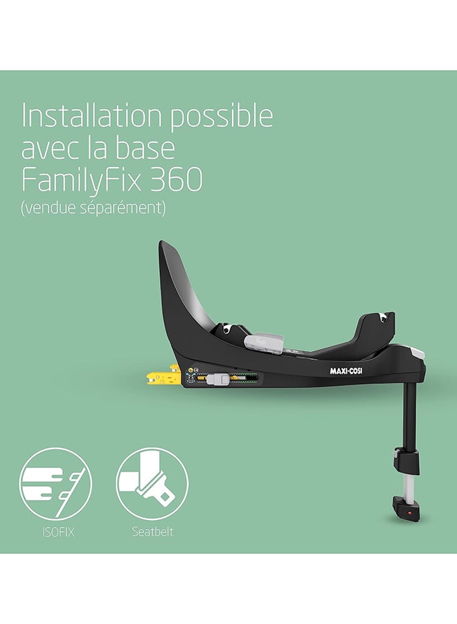 Pebble 360 Car Seat, Essential Black