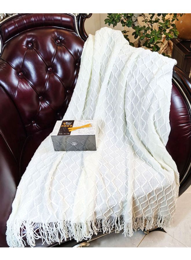 Sofa Blanket Combination White 127x173cm