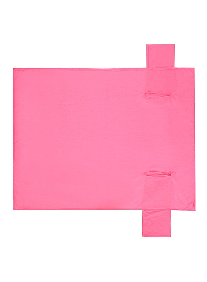 Fleece Blanket With Sleeves fleece Pink