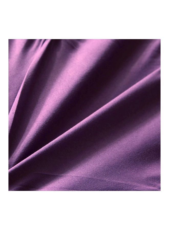 2-Piece Bed Cover And Pillowcase Bedding Set Polyester Purple