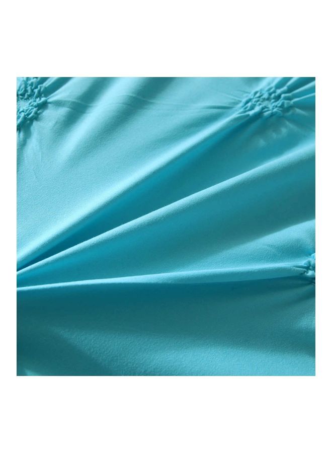 3-Piece Bed Sheet Set Polyester Blue Full