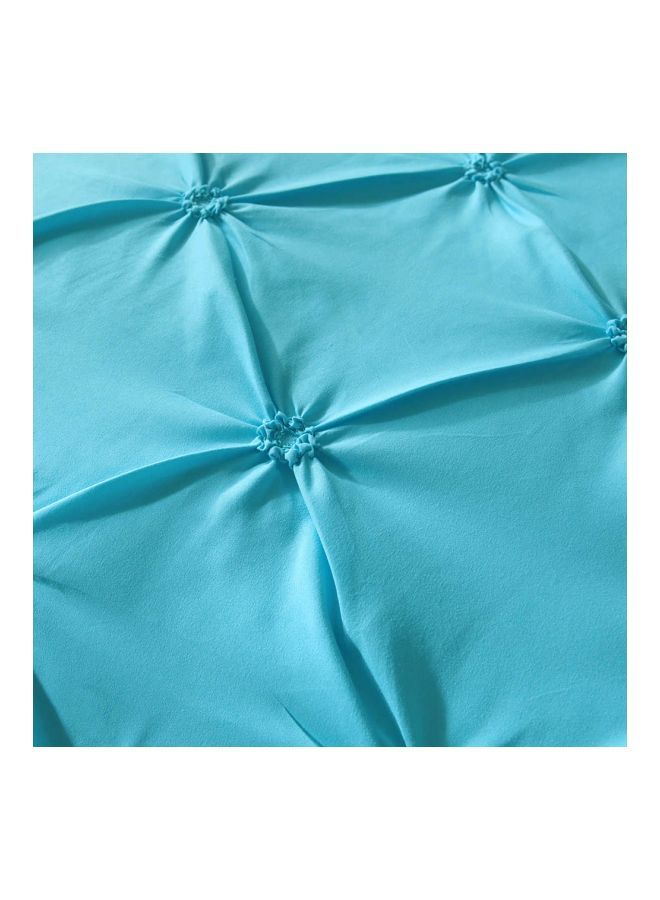 3-Piece Bed Sheet Set Polyester Blue Full