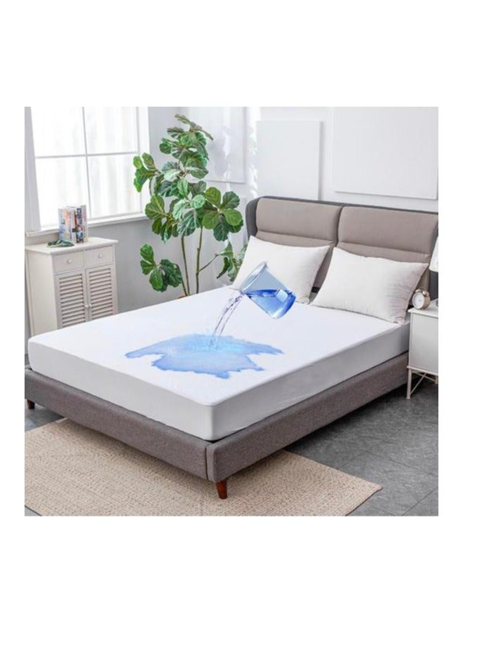 Extra Soft Bed Sheets King Size, Waterproof Fitted Sheet, Mattress Protector Anti-Slip Bed Sheet Cover Bedroom