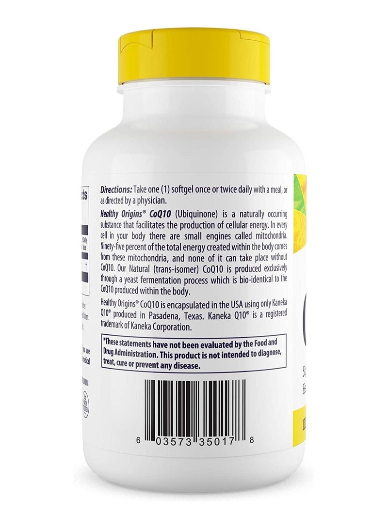 CoQ10 (Kaneka Q10) 100mg Softgels - Supports a Healthy Heart - Energy Supplement - Gluten Free - Non-GMO - 150 Softgels