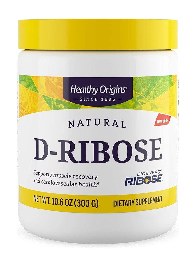 D-Ribose, Supports Muscle Recovery and Cardiovascular Health 300G, Dietary Supplement - 10.6 Oz