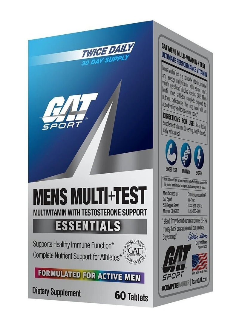 Gat Sport, Men's Multivitamin, 60 Tabs, 30 Servings