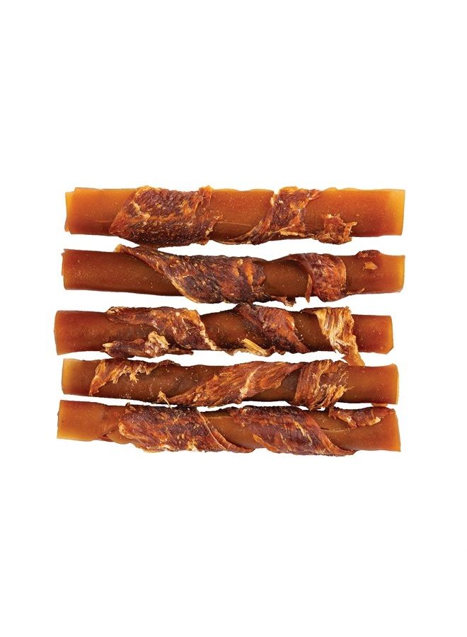 Chicken-Wrapped Sticks, Treat Your Dog to a Rawhide-Free Chew Made With Real Chicken and Peanut Butter 8 Count (Pack of 1)