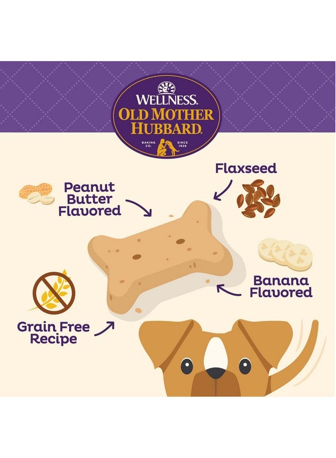 By Wellness Classic PNuttier 'N Nanners Grain Free Natural Dog Treats, Crunchy OvenBaked Biscuits, Ideal For Training, MiniSize, 16 Ounce Bag