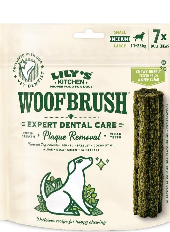 Lily's Kitchen Woofbrush Dental Dog Chews Bulk Pack Medium (7pcs)