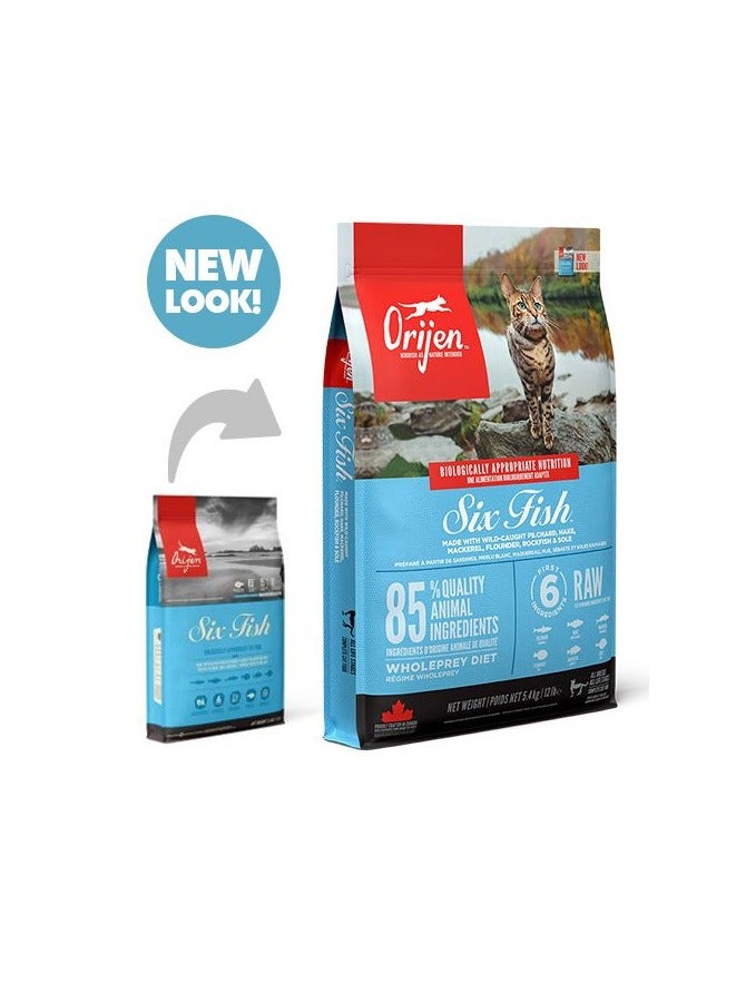 Six Fish Dry Cat Food 1.8KG