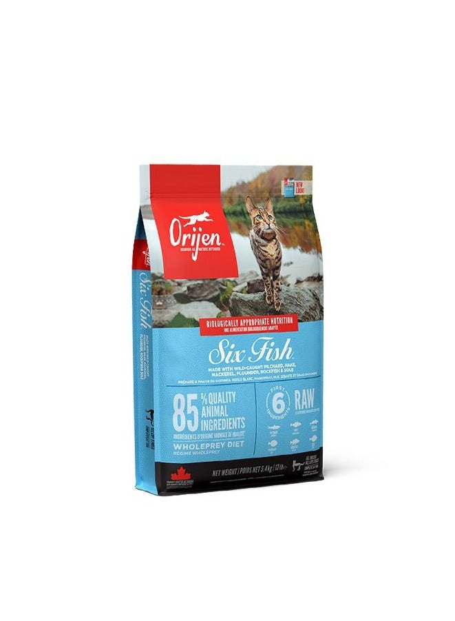 Six Fish Dry Cat Food 1.8KG