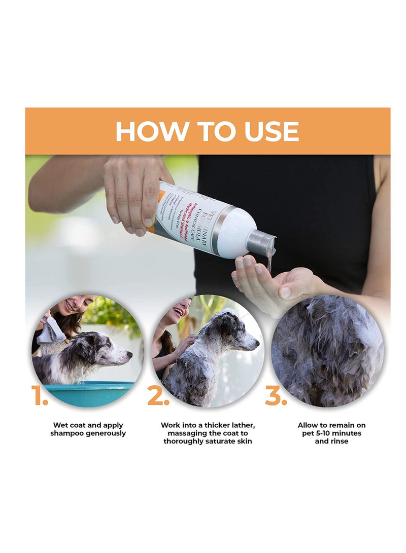 Antiseptic and Antifungal Medicated Shampoo for Dogs and Cats 473ml