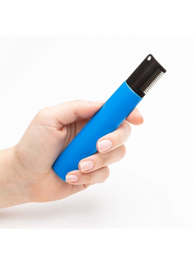 Dog, Puppy Grooming Stripping Knife - Hand Stripping Blade Tool for Coarse Hair Coats,Blue