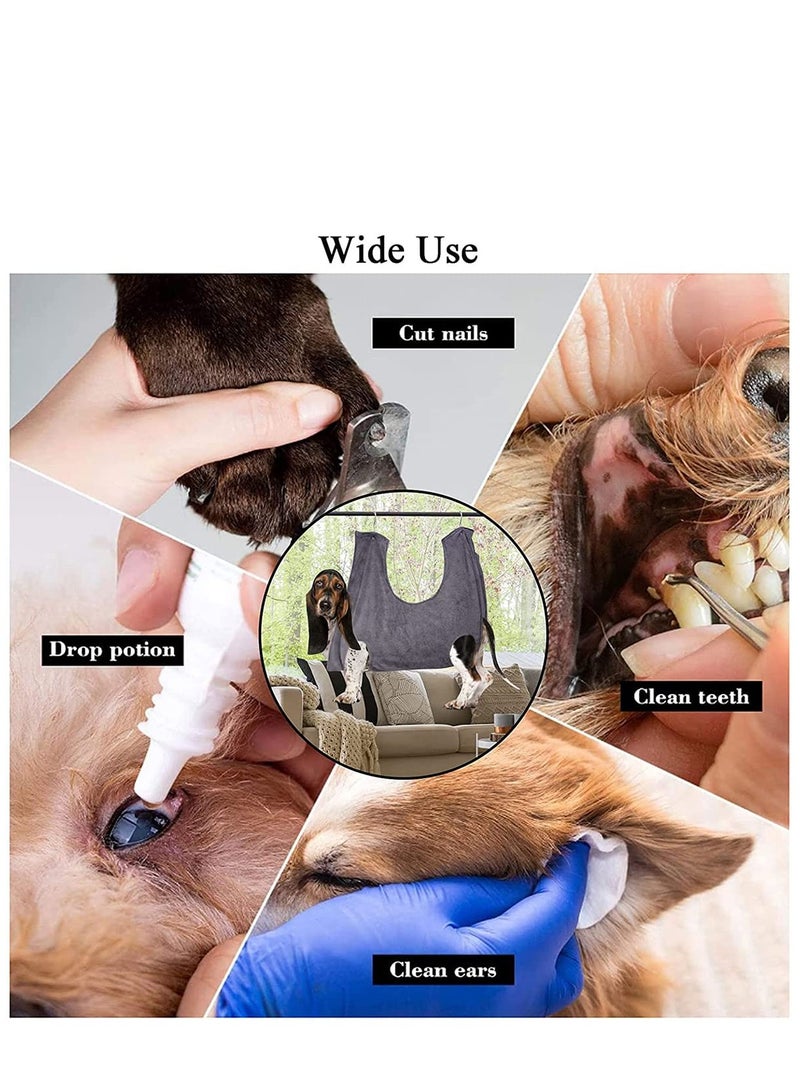 Dog Hammock Helper Multifunctional Pet Cat Bath Towel Dog Hammock for Bathing Washing Grooming and Trimming Nail