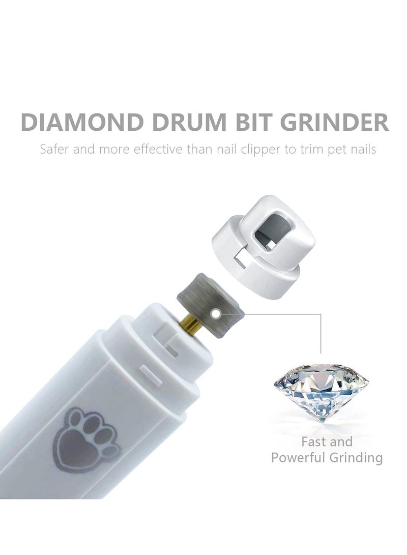 Dog Nail Grinder, Grinder Automatic, Upgraded Pet Cat Trimmers Clippers Kit, Quiet Low Noise for Small Medium Large Dogs and Cats