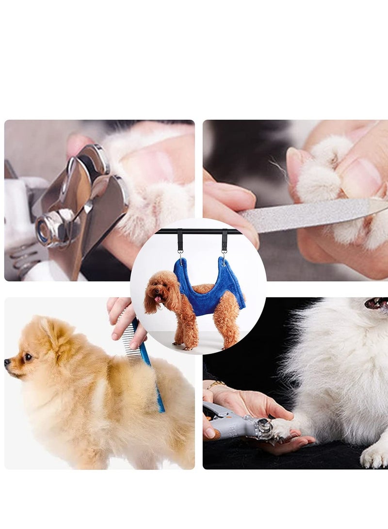 Dog Grooming Hammock Nail Trimming Helper Dog Grooming Harness Multifunctional Restraints for Small Medium Large Dogs and Cats Bathing Washing Grooming and Trimming Nails