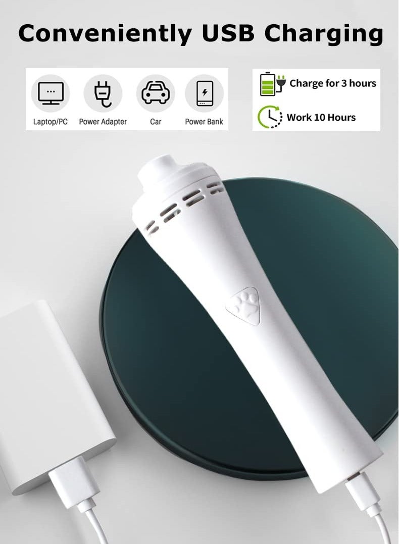 Professional Rechargeable Dog & Cat Nail Grinder - 3-Speed Quiet Trimmer for All Sizes, Safe & Easy Grooming