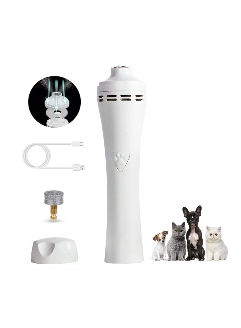 Professional Rechargeable Dog & Cat Nail Grinder - 3-Speed Quiet Trimmer for All Sizes, Safe & Easy Grooming