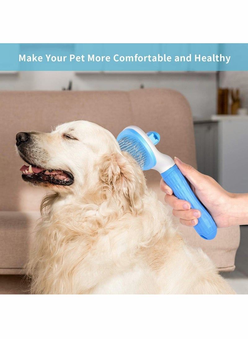 Dog Cat Grooming Brush of Pet Self-Cleaning Brush, Professional Pet Grooming Brush, for Styling Comb, Removing Dead Hair Comb