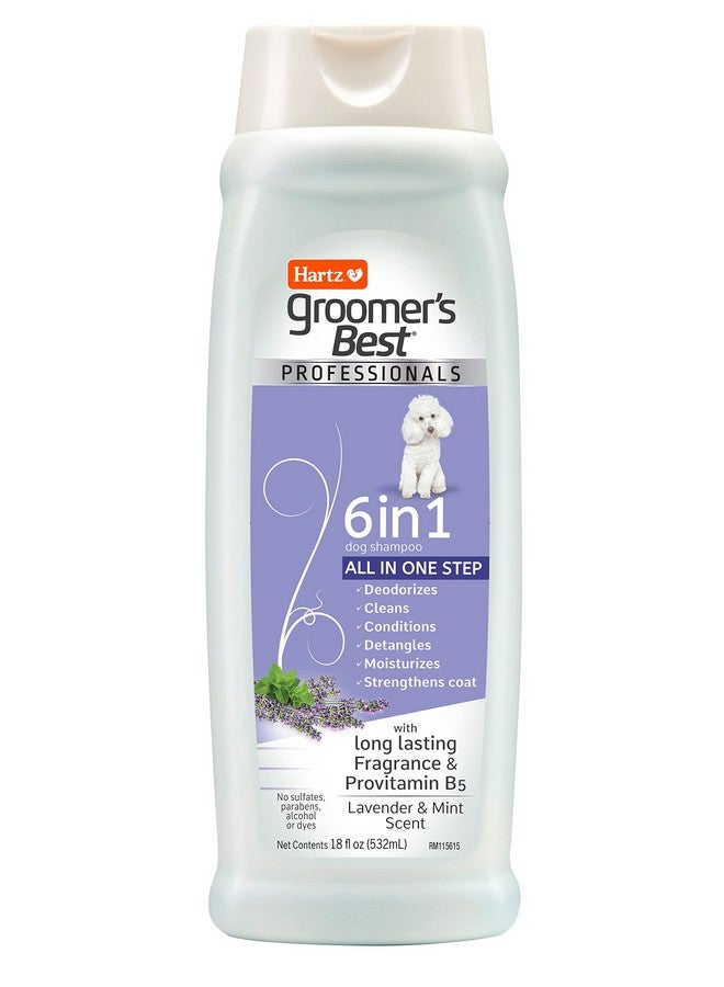 Groomer'S Best Professionals 6 In 1 Dog Shampoo And Conditioner In One, 18 Oz