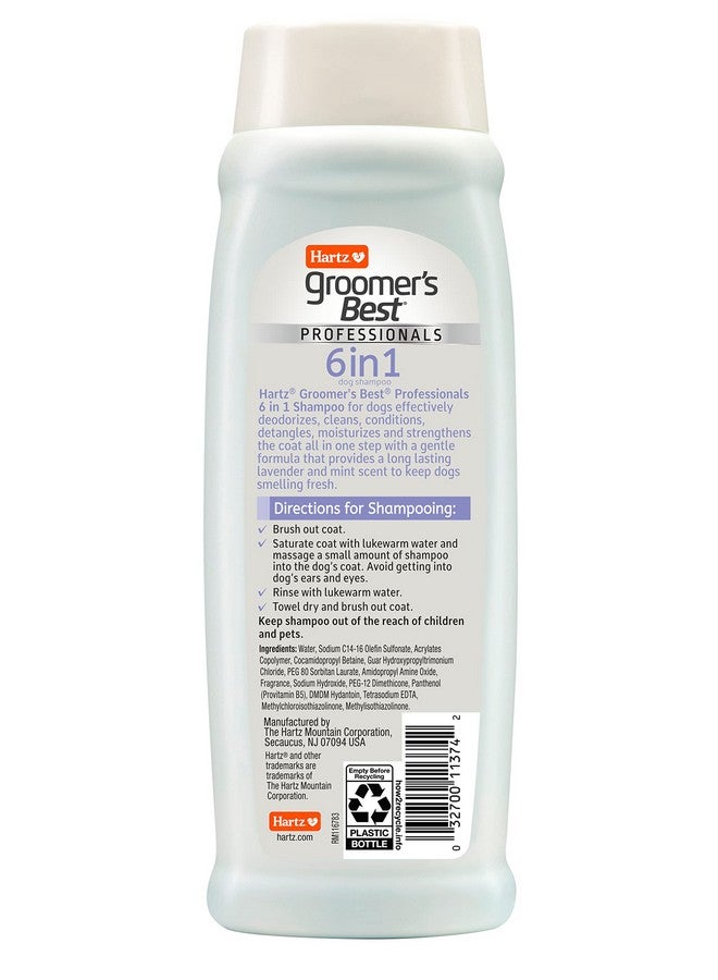 Groomer'S Best Professionals 6 In 1 Dog Shampoo And Conditioner In One, 18 Oz