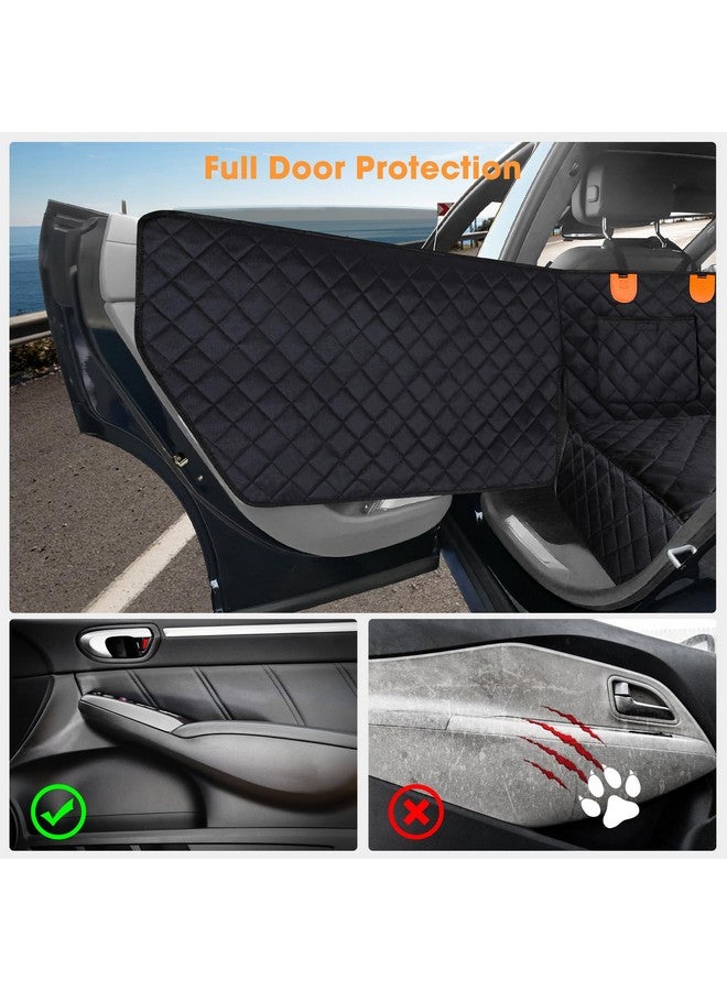 Back Seat Cover For Dogs, Waterproof Dog Car Seat Cover For Back Seat And Car Door Protector For Dogs, Nonslip Car Door Protector From Dogs Scratching For Suv