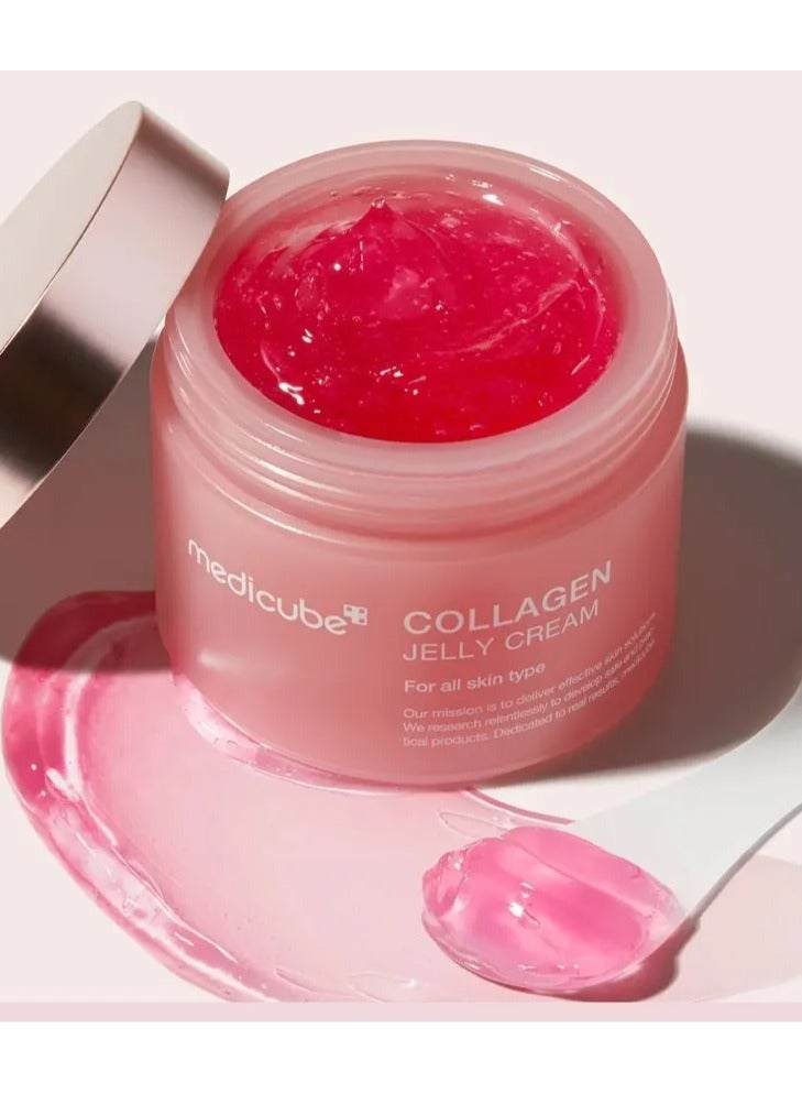 Collagen Jelly Cream with Niacinamide & Freeze-Dried Hydrolyzed Collagen, Hydrates & Boosts Skin Barrier, 24h Glow & Lifted Look, 110ml, Korean Skincare