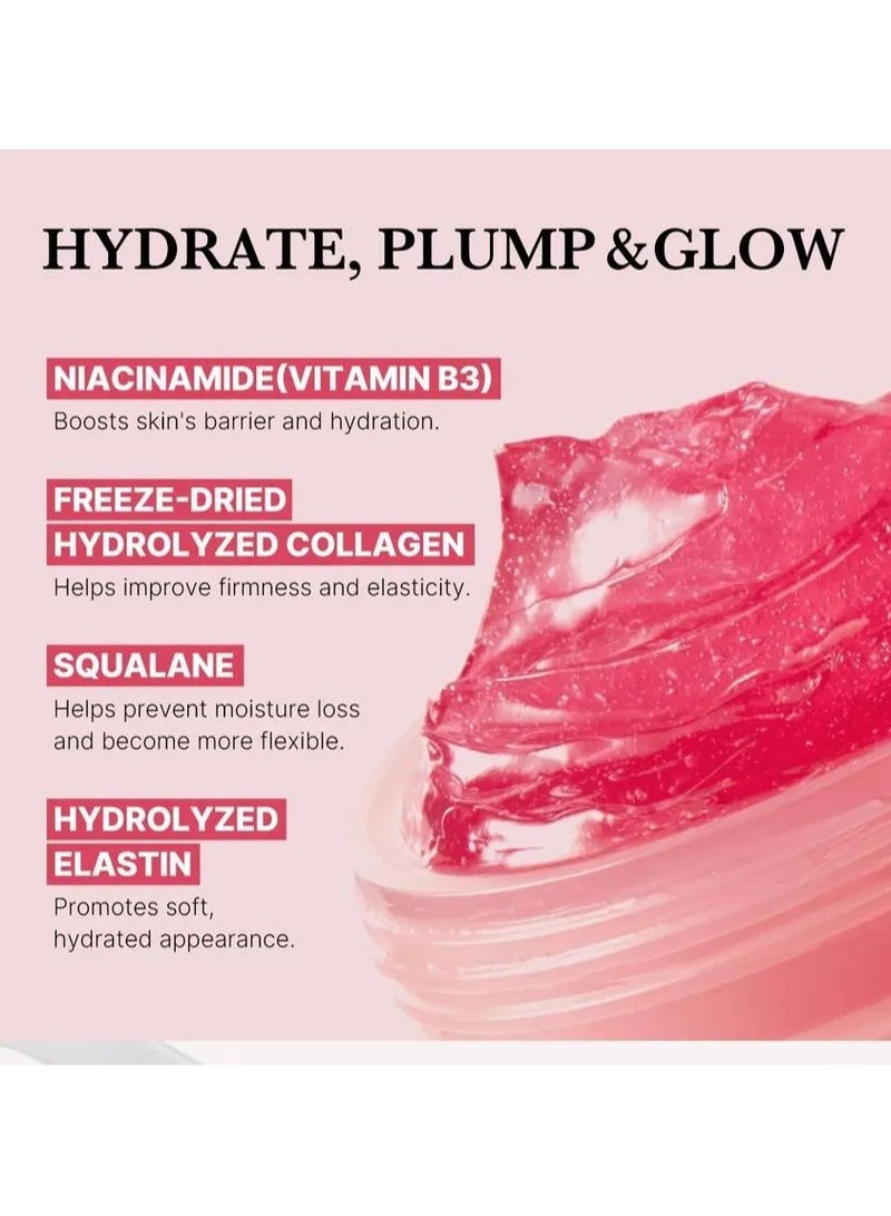 Collagen Jelly Cream with Niacinamide & Freeze-Dried Hydrolyzed Collagen, Hydrates & Boosts Skin Barrier, 24h Glow & Lifted Look, 110ml, Korean Skincare