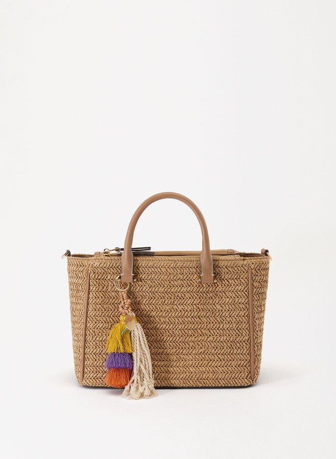 Straw Motif Tote Bag