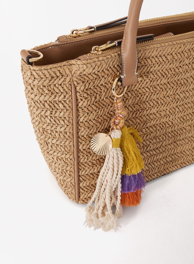 Straw Motif Tote Bag