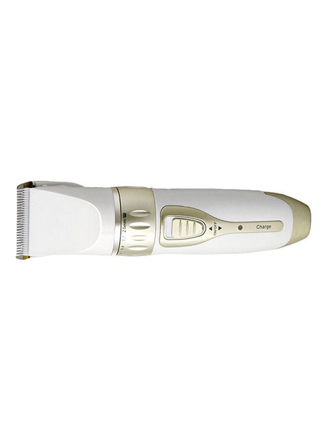 Electric Hair Trimmer Tool White/Black/Gold 18.5 x 4.5cm