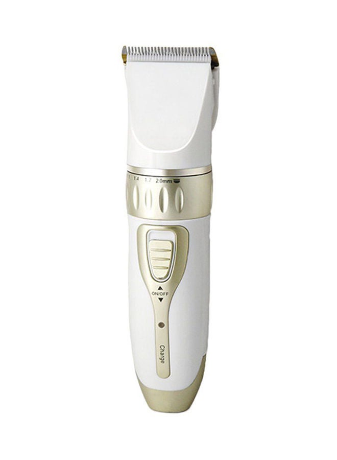 Electric Hair Trimmer Tool White/Black/Gold 18.5 x 4.5cm