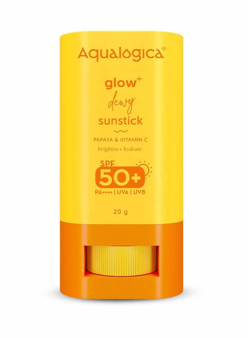 Aqualogica Glow+ Dewy Sunstick With Papaya & Vitamin C - 20G, Spf 30, Spf 50, All