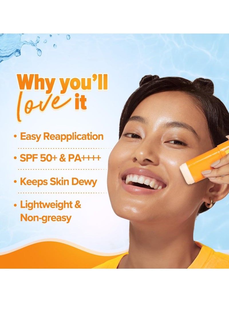 Aqualogica Glow+ Dewy Sunstick With Papaya & Vitamin C - 20G, Spf 30, Spf 50, All