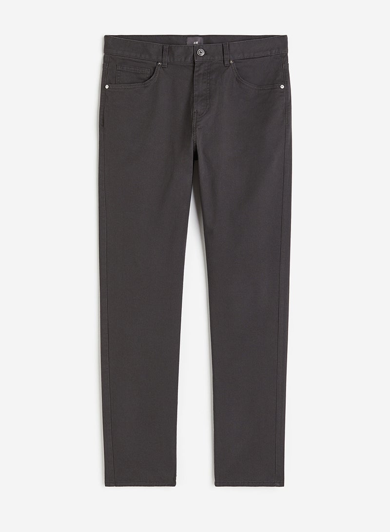 Slim Fit Cotton Twill Trousers