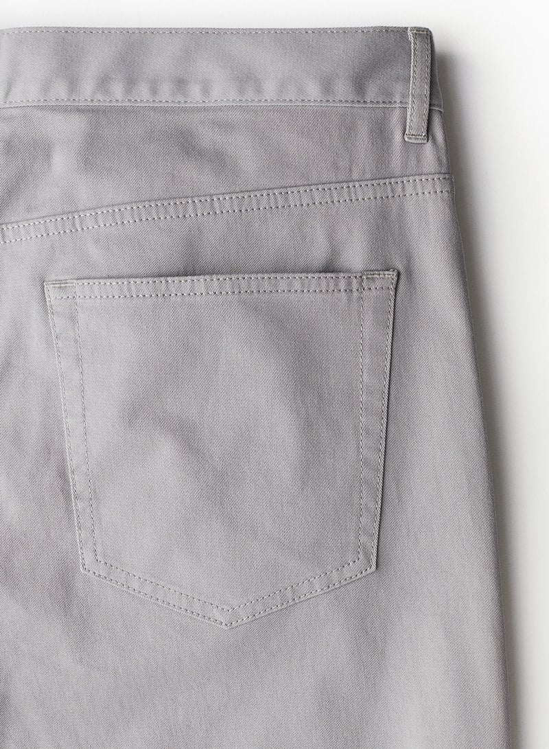 Slim Fit Cotton Twill Trousers