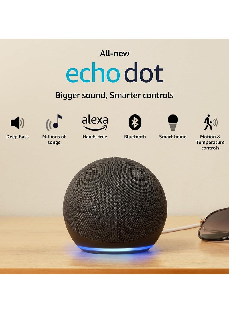 Echo Dot (5th Gen) | Smart speaker with Bigger sound