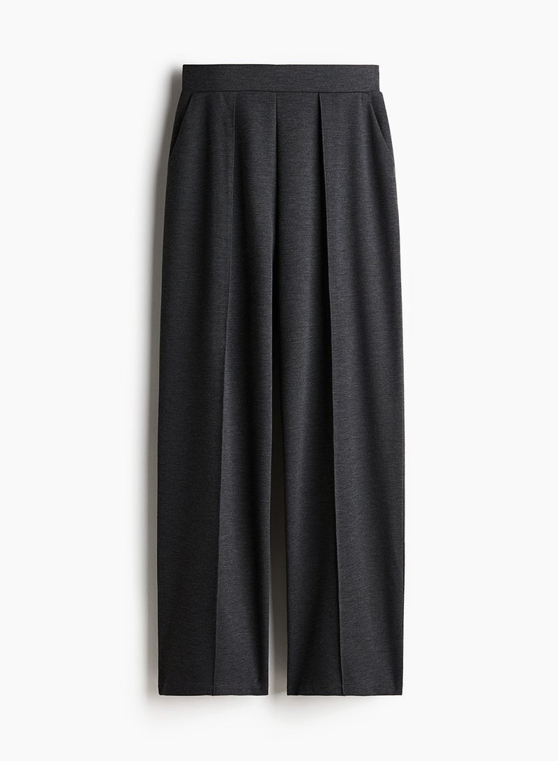 High-Waisted Tailored Trousers