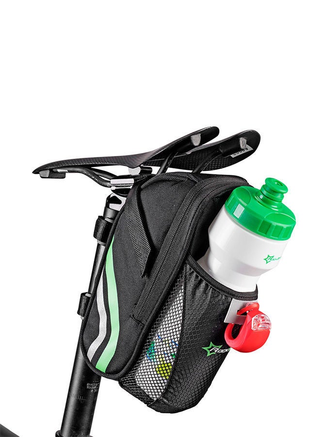 Bike Saddle Bag With Water Bottle Pocket 24.21x11.61x11.3cm